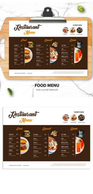 A3 Food Menu AV