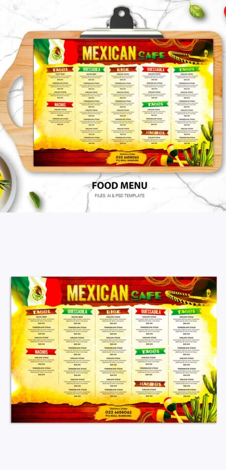 A3 Mexican Menu 1