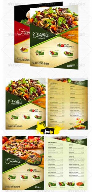 A4 Restaurant Menu