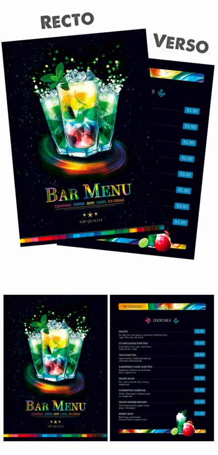 Gay Bar Menu