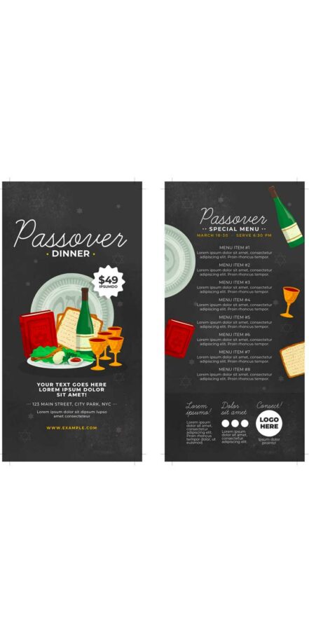 Passover Menu Layout 1