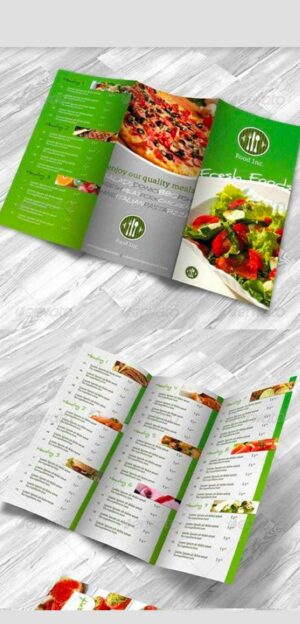 Trifold Brochure Premium Restaurant Bundle