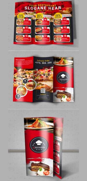 Trifold Brochure Restaurant 19232132