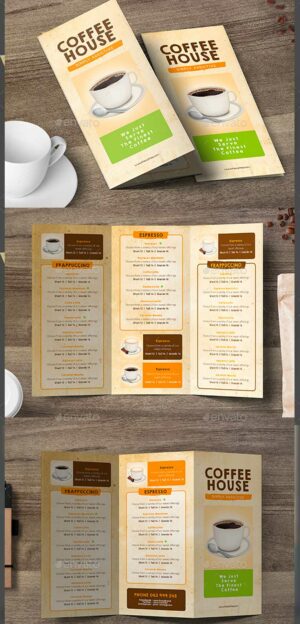 Trifold Coffee Menu 2