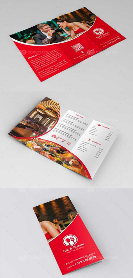 Trifold Eat Gossip Menu 1