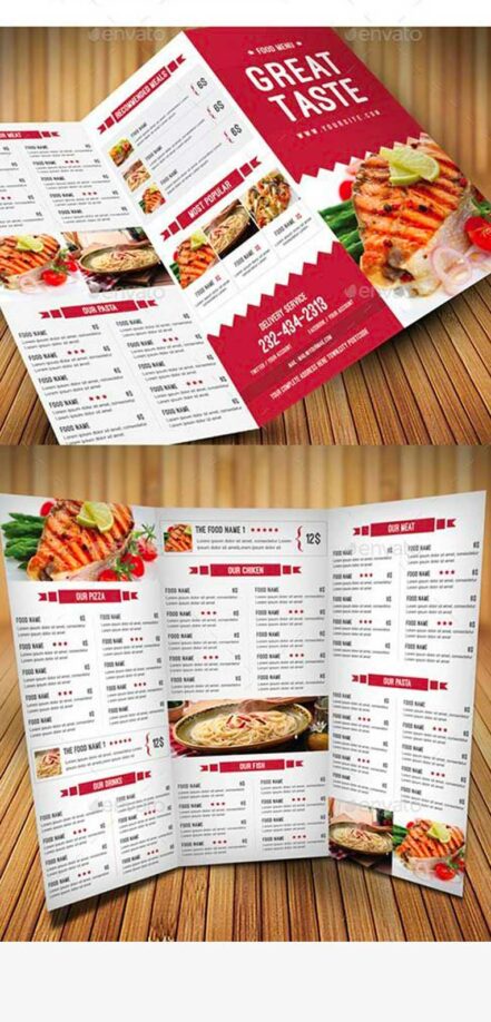 Trifold Restaurant Food 1