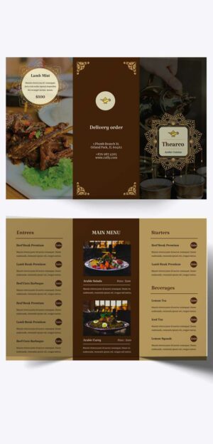 Trifold Restaurant Menu 10