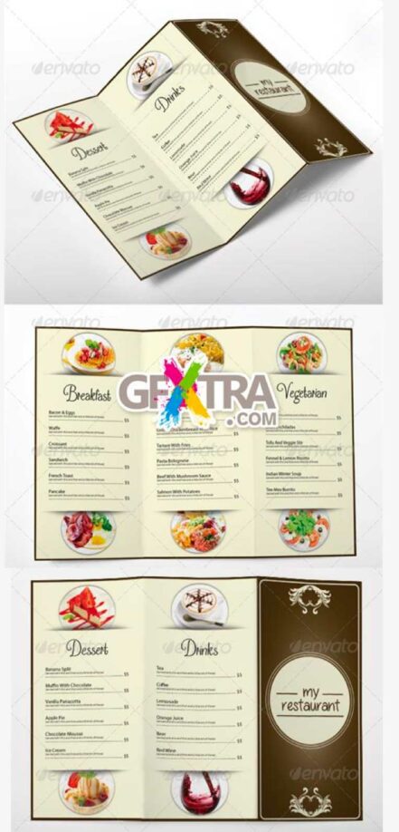 Trifold Restaurant Menu Vol 1