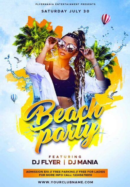 Beach Party Flyer T20