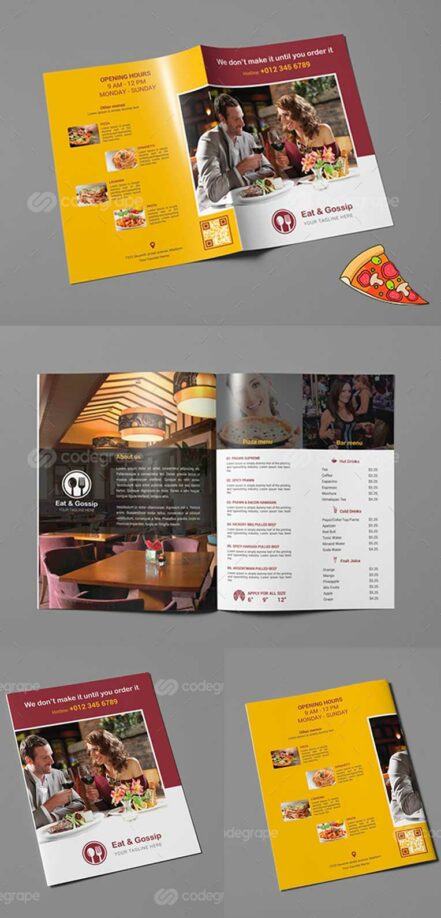 Bifold Brochure Eat Gossip