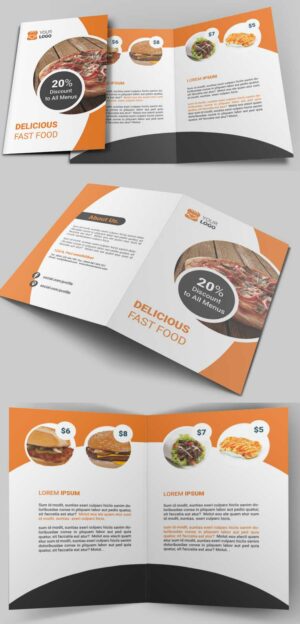 Bifold Brochure Fast Food 2