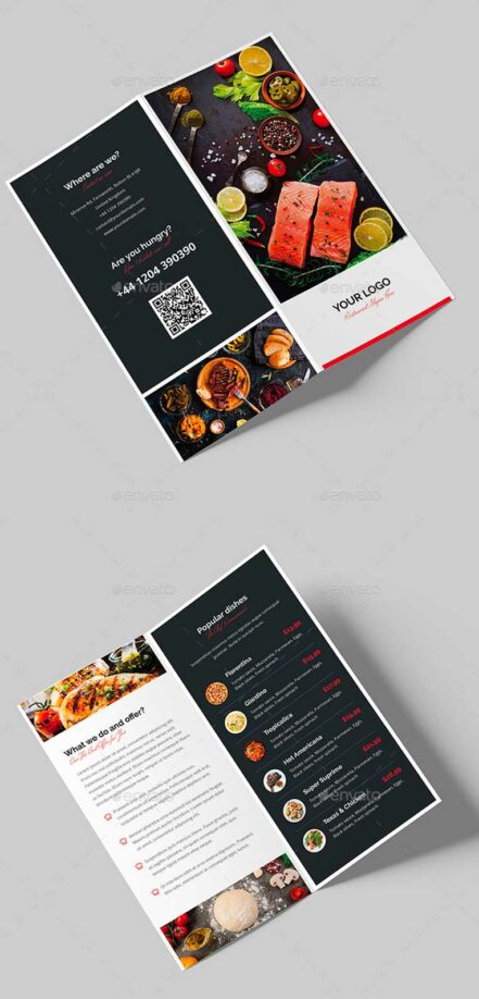 Bifold Brochure Restaurant 20 DL