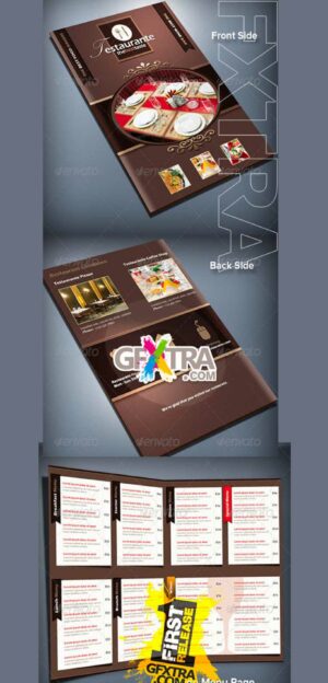 Bifold Brochure Restaurante Menu Card