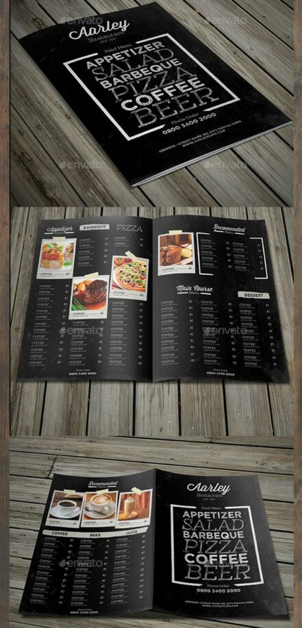 Bifold Chalkboard Menu 24