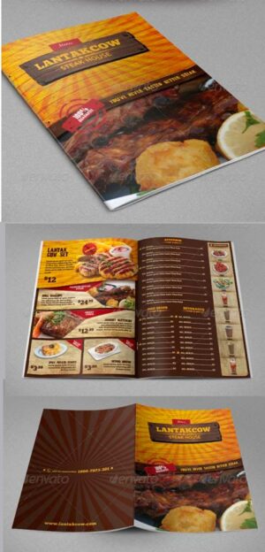 Bifold Menu Lantakcow Steak House