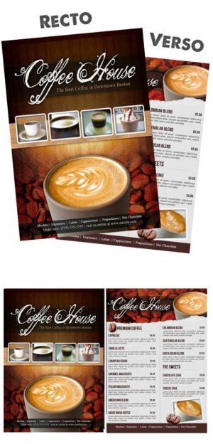 Coffee Shop Menu Flyer 2