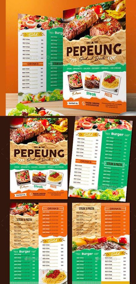 Colorfull Cafe Menu 14