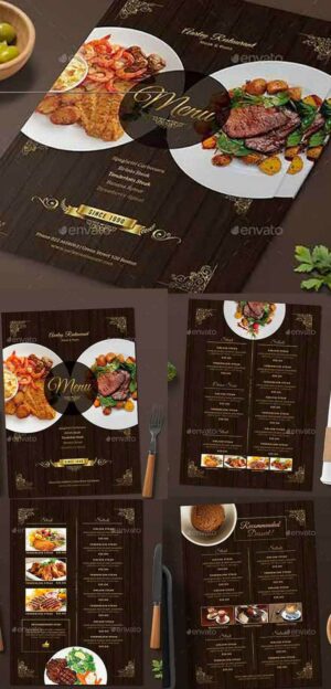 Elegant Restaurant Menu 3