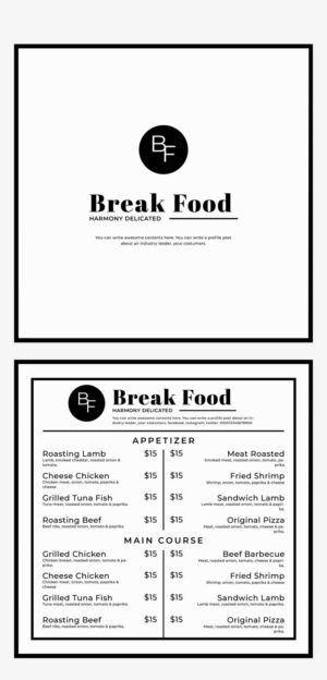 Square Food Menu 05