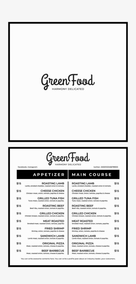 Square Food Menu 06