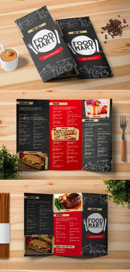 Trifold Brochure Chalkboard