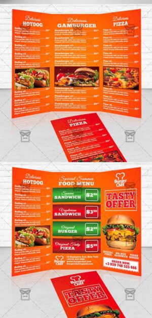 Trifold Brochure Fast Food 1